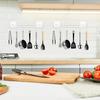 1 Set Space Saving Wide Application Practical No Drilling Required Wall Hanging Pot Pan Flatware Storage Holder Kitchen Utensil Holder