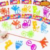 10 Piezas Telaraña de Escalada Elástica Pegajosa Mano Elástica Juguetes Novedosos para Niños Decoraciones de Fiestas de Halloween Cumpleaños Regalos