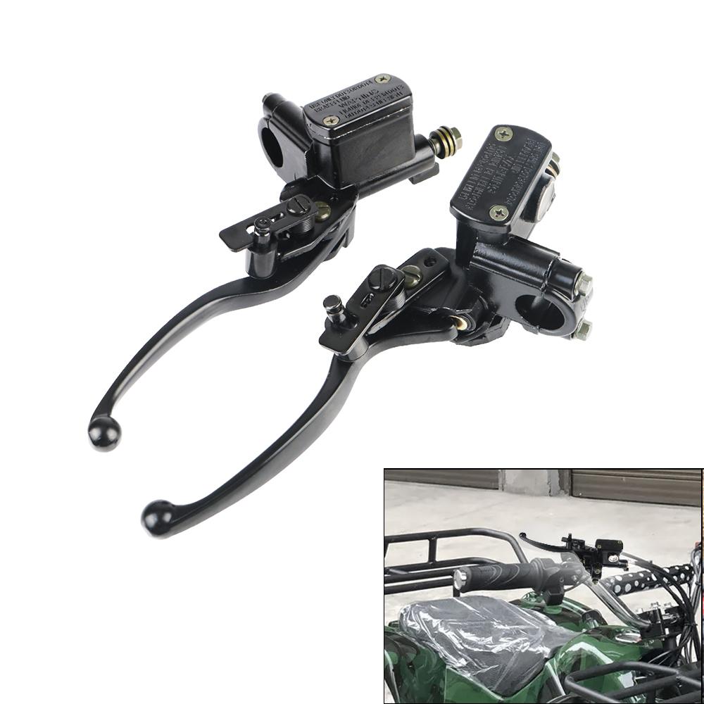 Motorcykel Vänster Höger Frambromspump Huvudcylinder Hydraulisk Bromshandtag För 50cc 110cc 150cc Crossmotorcykel Fyrhjuling ATV