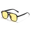 Women Vintage Square Sunglasses Large Frame Anti UV Sunshades Fashion Classic Candy Color Sun Glasses New Trend Eyewear