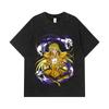 275 GSM Washed T-shirts 100% Cotton Saint Seiya V30 Virgo Print Unisex Heavy Cotton T Shirt
