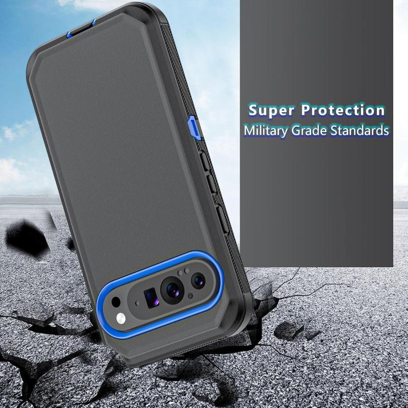 Premium Militair Kwaliteit Robuuste Telefoonhoes voor Google Pixel 10 9 8 Pro XL met Clip Hard Schokbestendig Pantser Beschermer Cel Cover