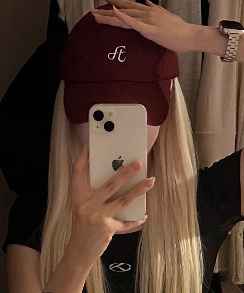 FOR THE FIT Logo Signature Ball Cap_Burgundy