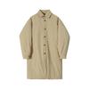 Mid-length Cotton Coat Men's Winter Warm Lapel Coat Thickened Loose Cotton Windbreaker