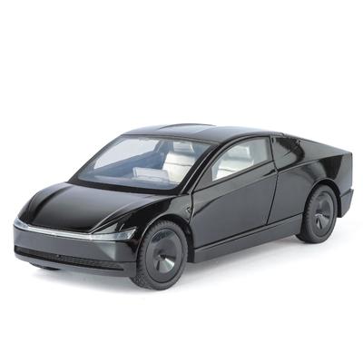 Modelo de Coche Tesla ROBOTAXI de Aleación Fundido a Presión a Escala 1/24 Simulación Sonido y Luz Adorno para Juguetes de Niños Regalo de Halloween