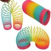 Farbe Regenbogen Kreis Lustige Zauberspielzeug Frühe Entwicklung Pädagogische Klapp Kunststoff Federspule Kinder Kreative Zauberspielzeug