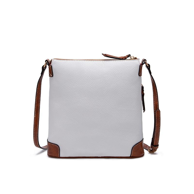 Dámska taška Vintage Pebble Lychee Grain Texture Crossbody taška Viacfarebná dámska taška