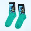 Damen Socken Lustig Niedlich Cartoon Früchte Avocado Ei Ölgemälde Van Gogh Streifen Fröhlich Japanisch Harajuku Skateboard Socken