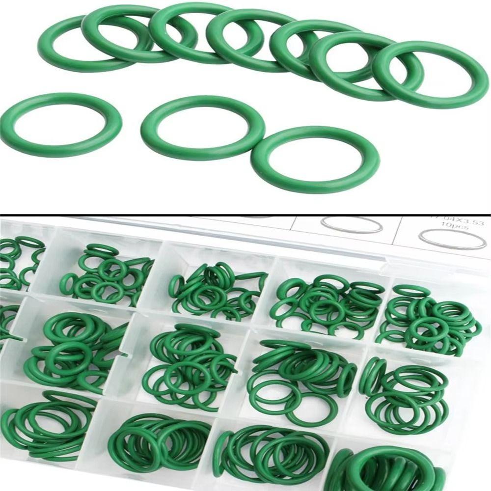 270Pcs Rubber Rings Sealing Ring Kit HNBR Material 18 Sizes Car Auto Repair Tools Universal Purple Green