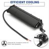 Paire 8''120W 12000LM Aluminium 6D Faisceau Large Barre Lumineuse LED de Travail Fine Rangée Unique Lampes pour Voiture SUV Tout-Terrain Nouvelle