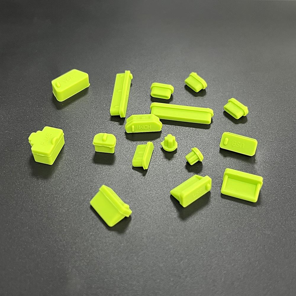 16Pcs/set  Anti Dustproof Notebook Port Plug Silicone Protector USB Elastic Laptop Computer Cover Stopper