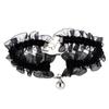 Verstellbarer Spitzen-Halsband mit Glöckchen, süßes, süßes Gothic-Halsband