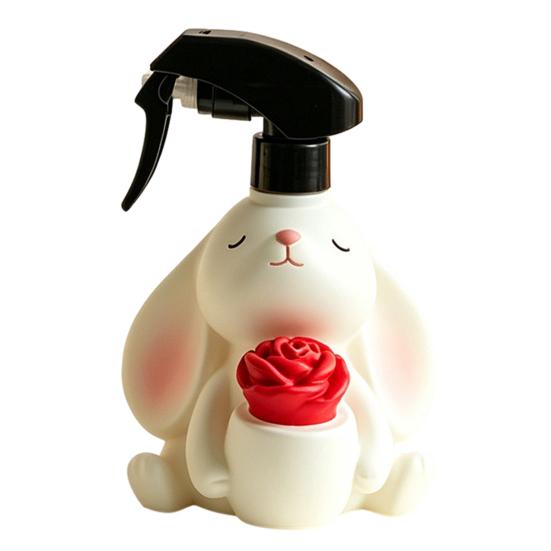 Cute Rabbit Spray Bottle, Fine Mist Water Sprayer, 280ml Plant Mister Gardening Mister Bottle for Flower Watering Home Cleaning