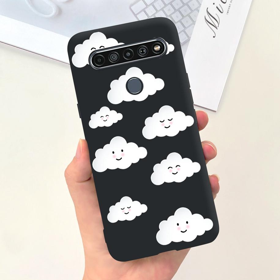 For LG K61 Case LMQ630EAW LM-Q630 Fashion Flower Soft Coque Phone Cases For LG K61 2020 K 61 Silicone Back Cover For LGK61 Funda