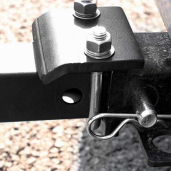 Heavy Duty Anti Rattle Hitch Clamp for 1.25" To 2" Receivers Trailer Hitch Stabilizer with Rubber Pads Trailer Hitch Stabilizer for Bike Racks Cargo