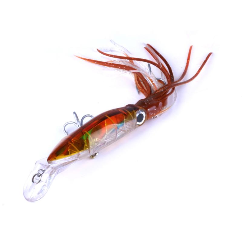 14cm Plastová Kalandra s Chobotnicí Crankbait s Třásněmi Rybářské Nástrahy Výbava Rybářská Návnada