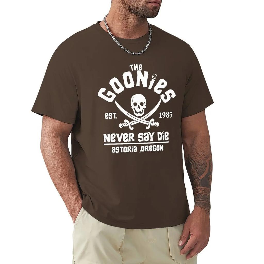 Hip Hop T Shirts Men Women Oregon Pirate Flag Never Say Die Astoria Casual Tee Shirt Cotton Breathable Short Sleeve Brand Tops