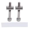 2db M5x40mm Ti Ötvözet Kerékpár Nyeregcső Rögzítő Csavarok Kerékpár Nyeregcső Csavarok Kerékpározás Kiegészítők Kerékpárhoz