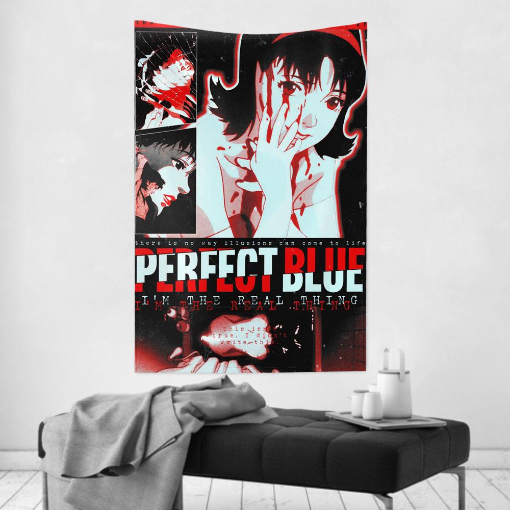 Comics Anime MMystery Perfect Blue Tapestry Room Decor Wall Cloth Party Hanging Background Room Decor Baby Room