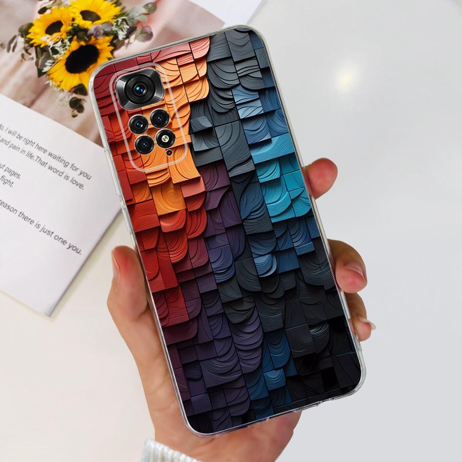 For Xiaomi Redmi Note 11 Case Note 11s Cover Popular Butterfly Dragon Soft Silicone Clear Case For Redmi Note 11S 5G Note11 Capa