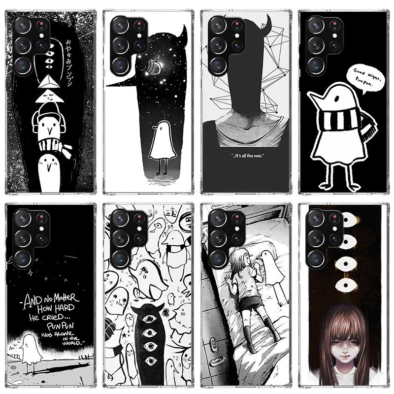 Oyasumi Punpun Phone Case For Samsung Galaxy S26 S25 Edge S24 S23 Ultra S22 Plus S21 S20 FE Soft TPU Back Cover Funda Galaxy S25