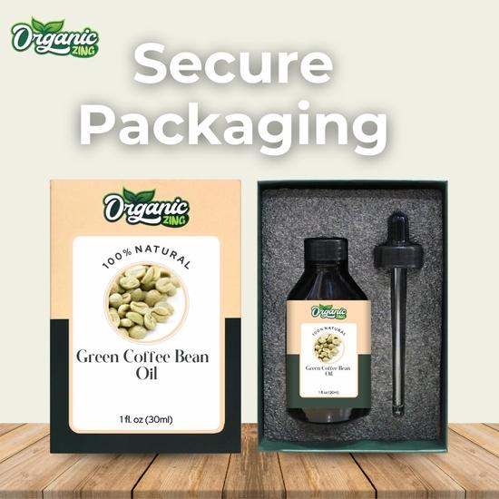 Grão de Café Verde Orgânico Zing (Coffea Arabica.) Óleo | Óleo Vegetal Puro e Natural para Cuidados com a Pele, Cabelos e Massagem - 30ml/1 fl oz
