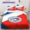 Toronto Blue Jays Pattern Bedding Set Quilt Cover Pillowcase Home Decor Gift (1 * Duvet Cover + 2 * Pillowcase, Without Core)
