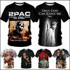 Summer Fashion Trend Hip-hop Novel Personality 3D Printed T-shirt Neutral Casual Comfortable Round Neck Short Sleeved T-shirt