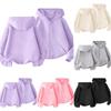 Kids Casual Zip Up Hoodie Sweatshirt Lightweight Hooded Jacket for Boys and Girls Soft Comfortable Fit Everyday Wear