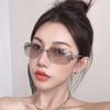 Women's Sunglasses, Men's and Women's Fashion Frameless Sunglasses