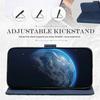 Coque + 2 Verres Trempés pour Xiaomi Redmi Note 14 Pro 5G, Antichoc Anti-Rayures Effet Cuir Bleu