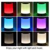 Wireless Cylinder Colorful Night Light Bluetooth-compatible Speaker Alarm Clock Home Decor