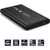 Externes Festplattengehäuse - CHANGM - 2,5 SATA - USB 3.0 - Stoßfest - Schwarz