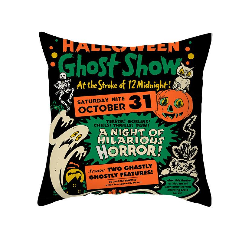 Halloween Kissenbezug Parodie Kürbisdruck Pfirsichhaut Shopee Home Sofakissenbezug Kissenbezug