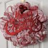4 Piece Wreath Decoration Mesh Ribbon Color Red And White Roll Wreath Production Supplies Wreath Production Ribbon