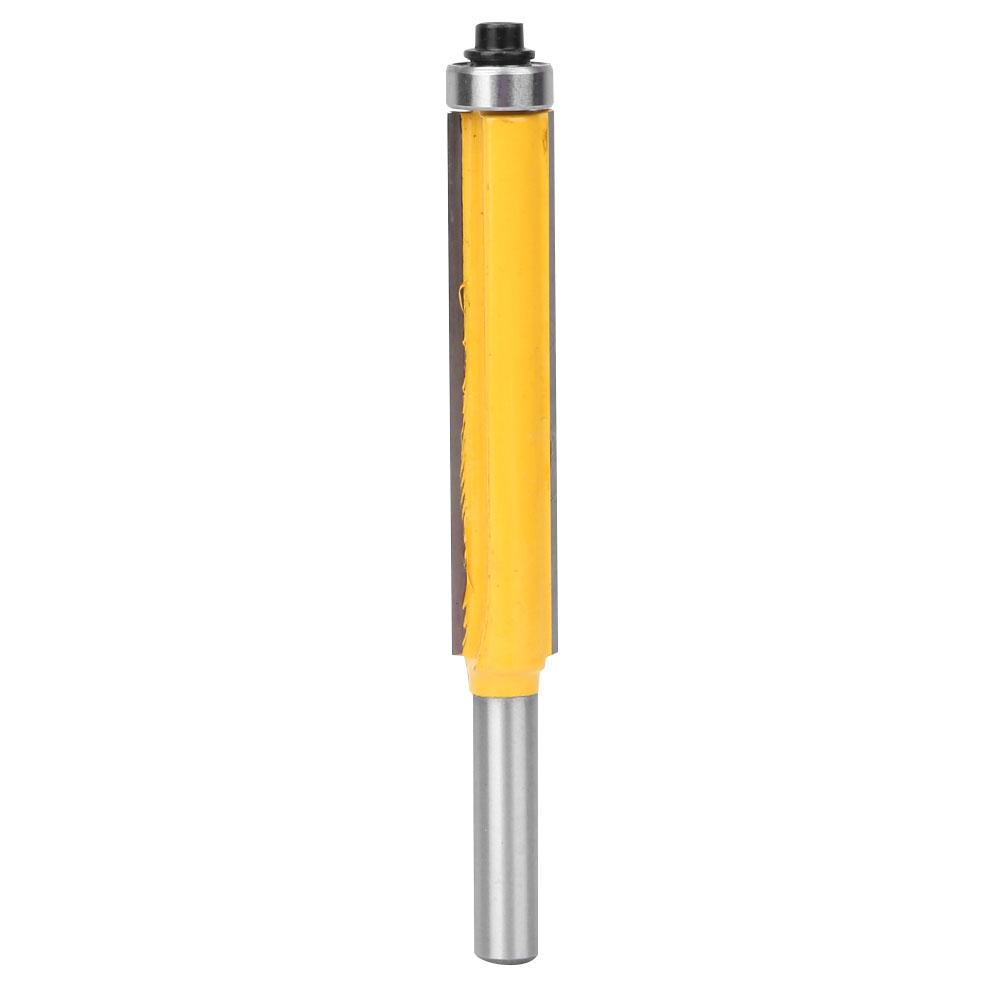 Freza cu coadă de 8mm Freză de lemn cu rulment Bit de finisare la nivel pentru tăiere(8*12.7*50.8mm )