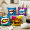 Art Pop BANG WOW BOOM POW Cushion Cover Pillow Cover Decoration Room Home Sofa Living Office Car Nordic Simplicity