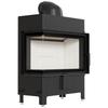 KRATKI LUCY 14 kW Left-sided Corner Fireplace Insert for Wood Ø200 Installation Kit