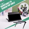 TV Datorskärm Topphylla Organizer Fäste Stark Lastbärande Lätt att Installera Justerbar Design Skärm Topphylla Hållare
