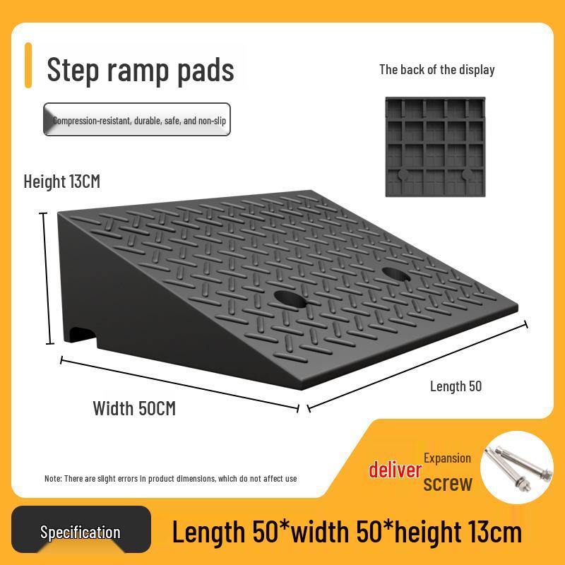 Tapis Rampe Anti-Glisse en Caoutchouc-Plastique pour Bordure de Ralentisseur de Vitesse pour Voitures