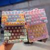 1/2Pcs 26 Grid Keyboard Clicker Fidget Anti Stress Button Keyring Backpack Pendant 26 Key Cap Keychain Gift
