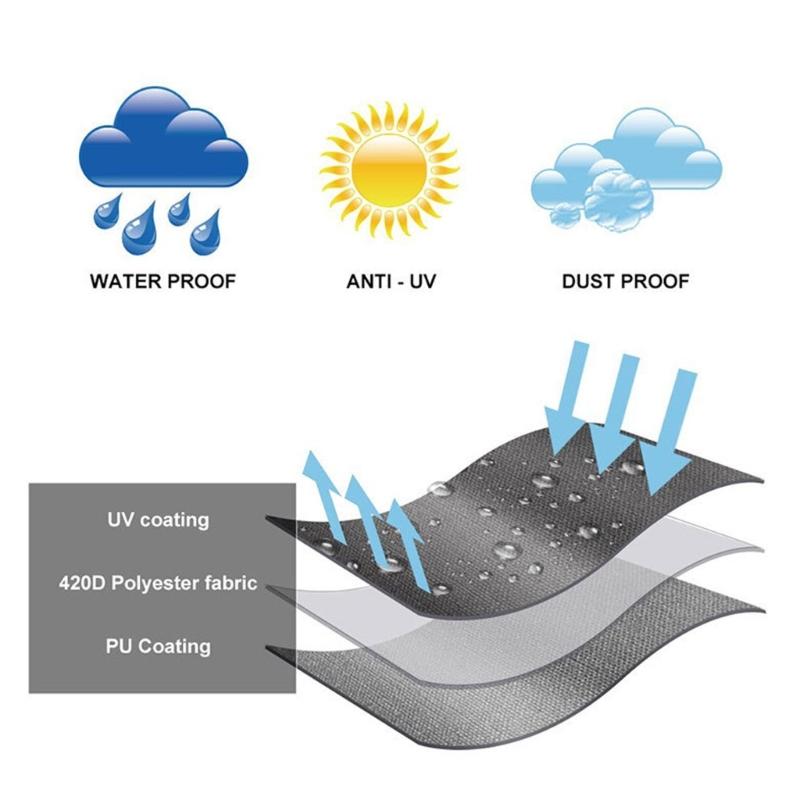 Practical Rainproof Generator Shelter With Adjustable Rope And Side Openings Oxfords Cloth Protective Cover