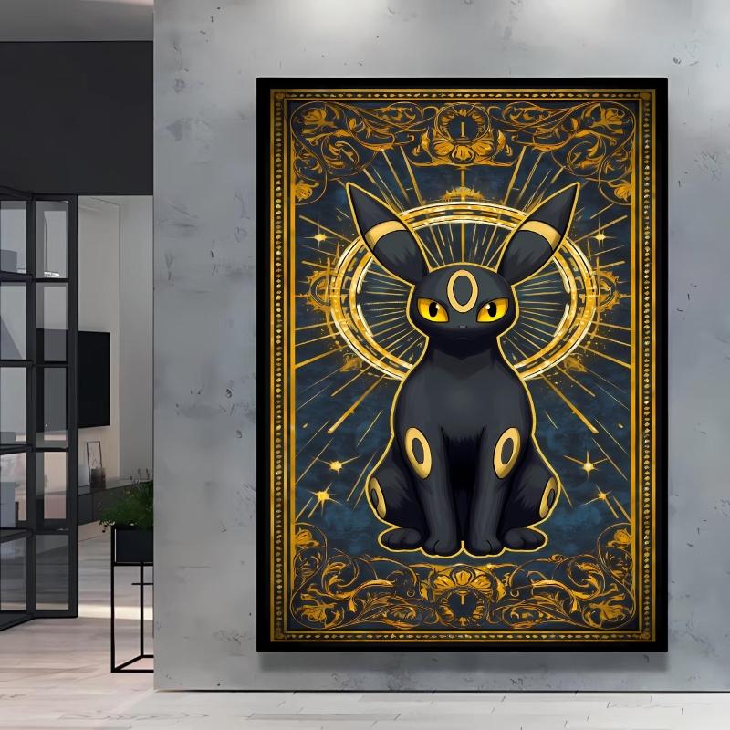 Canvas Wall Art Pokemon Vaporeon Decoration Paintings Poster Prints Cartoon Character Picture Home Modern Living Room Decor Gift