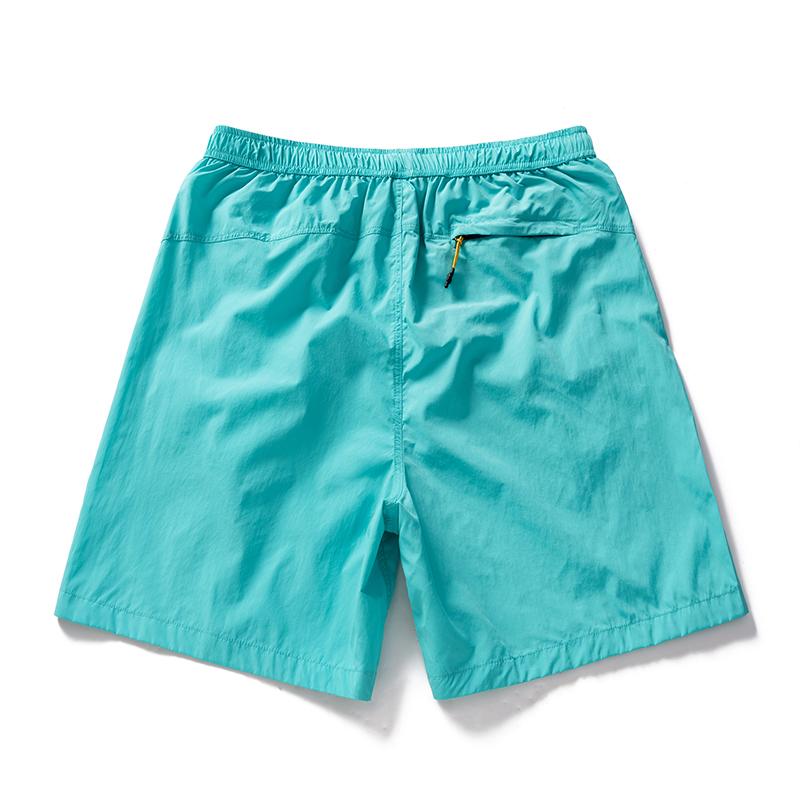 Herren Quick Dry Nylon Sportshorts – Elastischer Bund Reißverschlusstasche Shorts für Outdoor-Sport & Sommer