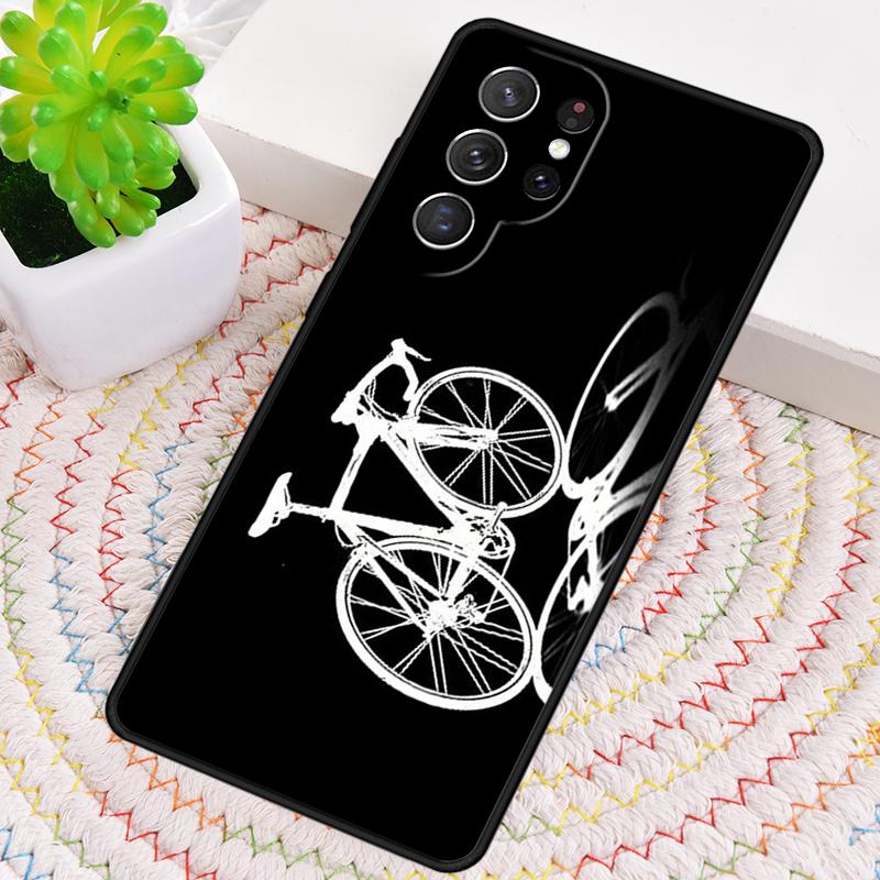 BIKE CYCLING art soft Phone Case for Samsung Galaxy note 10 pro S26 Ultra S23 S24 FE S25 S21 S22 PLUS shockproof Cove