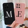 Für Honor X8 X8A X8B X8C Hülle Einfache Herzbuchstaben Vollschutz Handyhüllen Für Honor X 8 5G Weiche Flüssigsilikon Rückabdeckungen