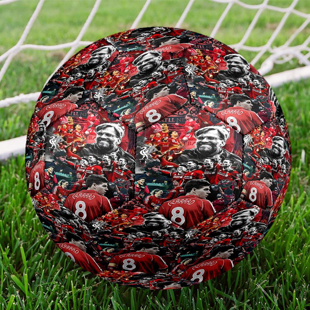 Liverpool F.C. Druckgröße 5 Fußball, Standard-Spielball für Sportspiele und Mannschaftstraining, Ideales Geschenk für Fußballfans