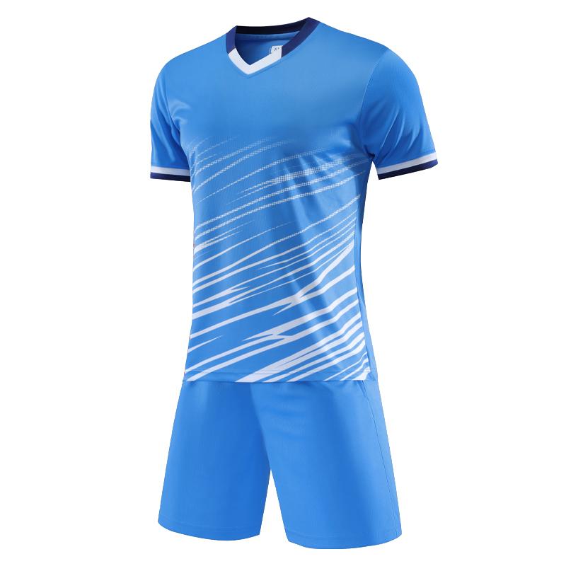 Soccer Print Suit Breathable Club Team Comfortable Quick Dry Shirts Shorts Running Training Jersey Tracksuit