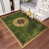 Compass Rose Pattern Carpet suitable as a non-slip mat for the living room or bedroom sofa