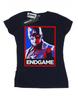 Womens/Ladies Avengers Endgame Captain America Poster Cotton T-Shirt